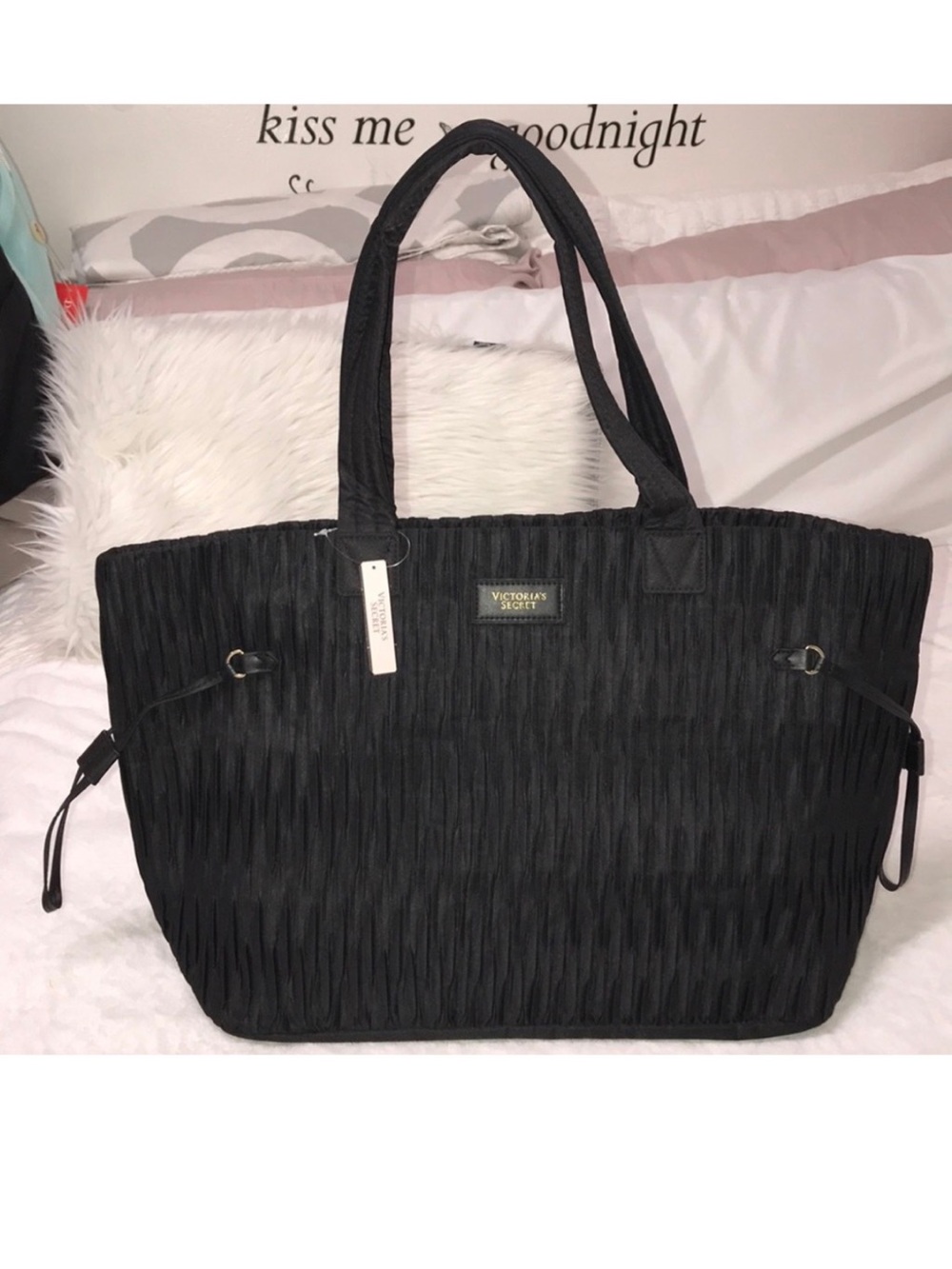 🎉Black *VICTORIA'S SECRET* Travel Tote Bag🎉